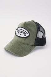 Trucker Hat Velvet Dark Green